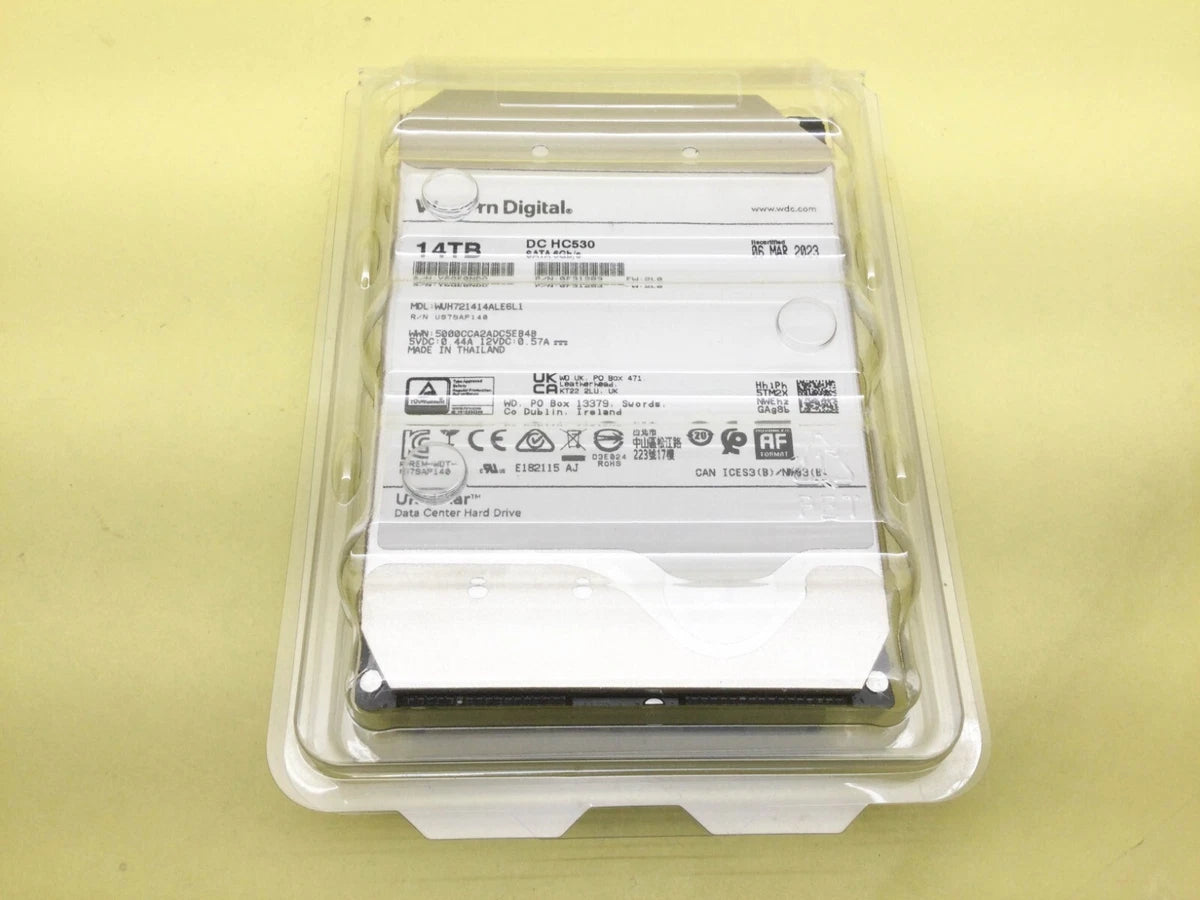 WD Ultrastar DC HC530 14TB 7.2K SATA 6Gb/s 3.5in HDD WUH721414ALE6L1