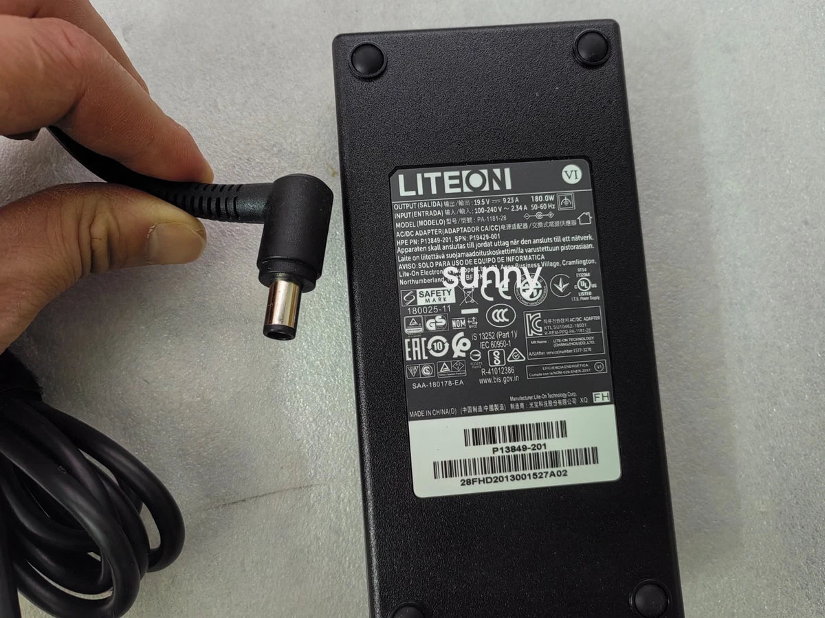 PA-1181-28 For HPE MicroServer Gen10+ LITEON 19.5V 9.23A 180W AC Adapter Genuine