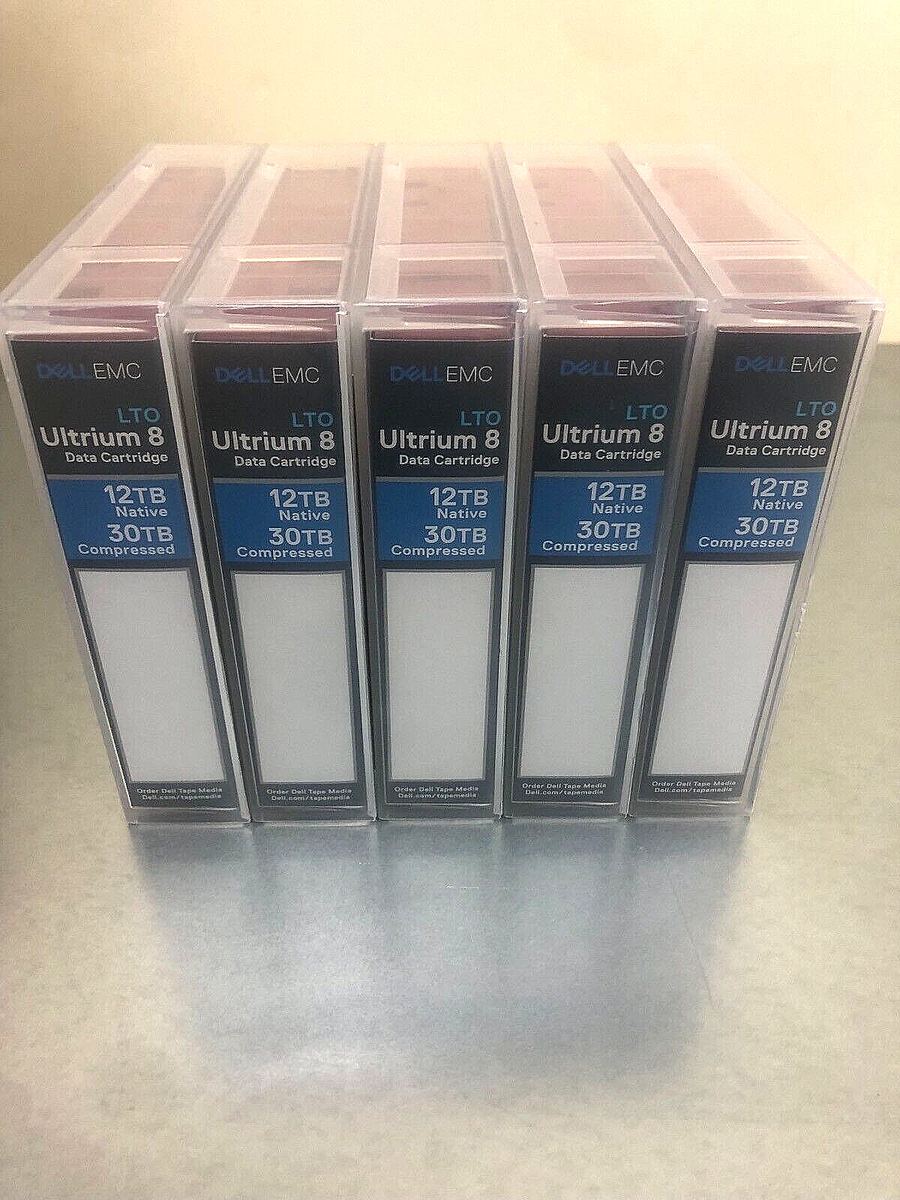 DELL EMC 0Y577J LTO ULTRIUM 8 DATA CARTRIDGE 12TB NATIVE 30TB COMPRESSED Y577J