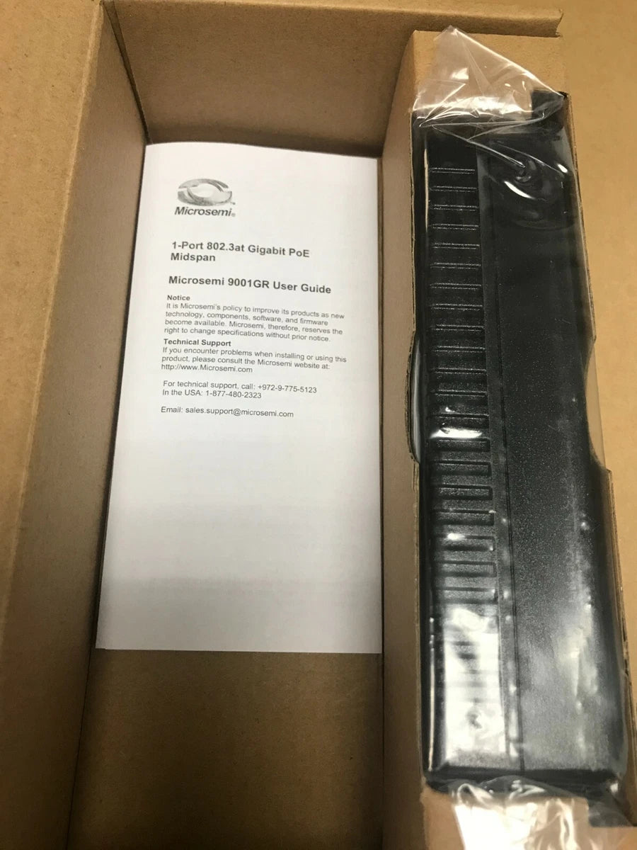 Microsemi PD-9001GR/AT/AC Single-port Gigabit PoE Midspan