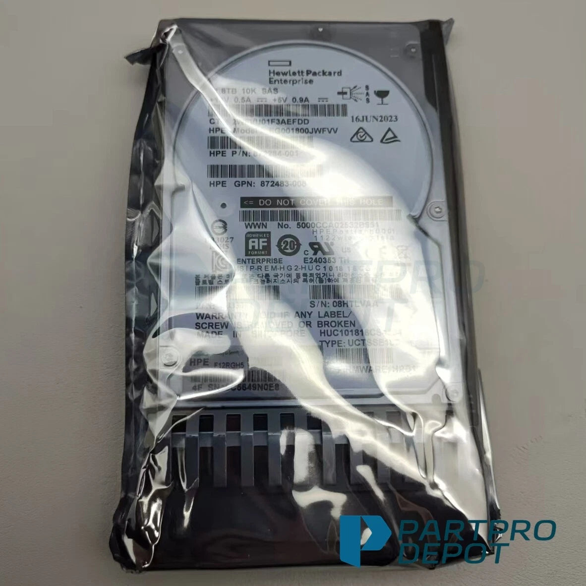 New HPE J9F49A 787649-001 MSA 1.8TB 2.5" SAS 10K 12G SFF BC HDD Hard Drive