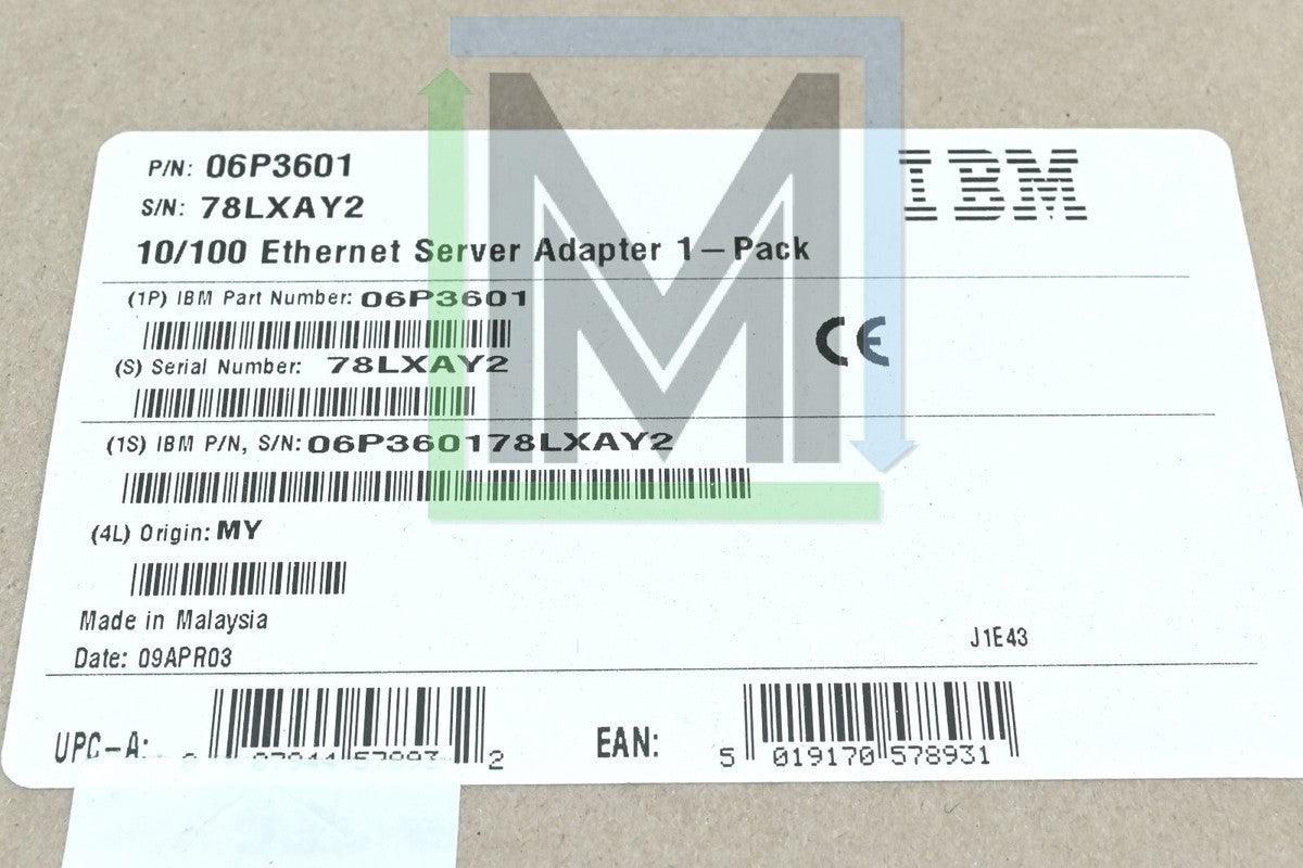 IBM NEW SEALED LOT OF 3 06P3601 10/100 ETHERNET NIC ADAPTER MODULE