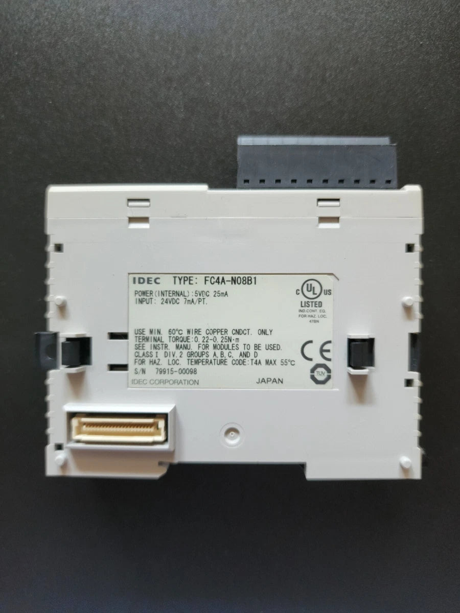 IDEC FC4A-NO8B1 / FC4A-N08B1 8PT 24VDC MODULE Tested Clean