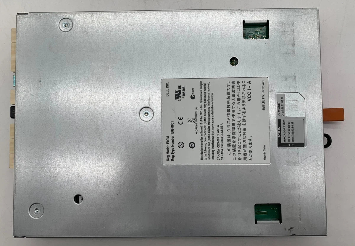 DELL E09M E09M001 EQUALLOGIC TYPE 12 CONTROL MODULES NMJ7P Y4PDW