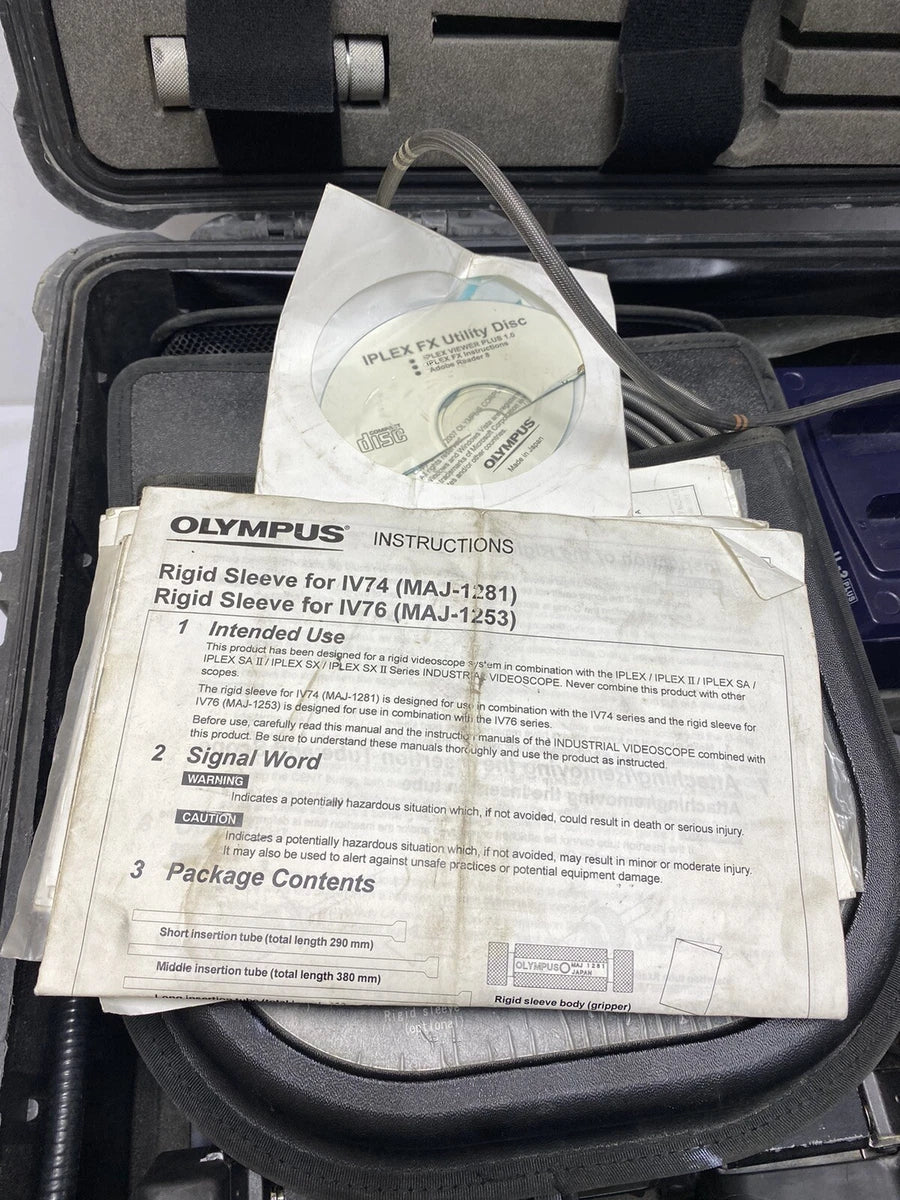 OLYMPUS IPLEX FX industrial videoscope SYSTEM Model IV8635P PAL with Case