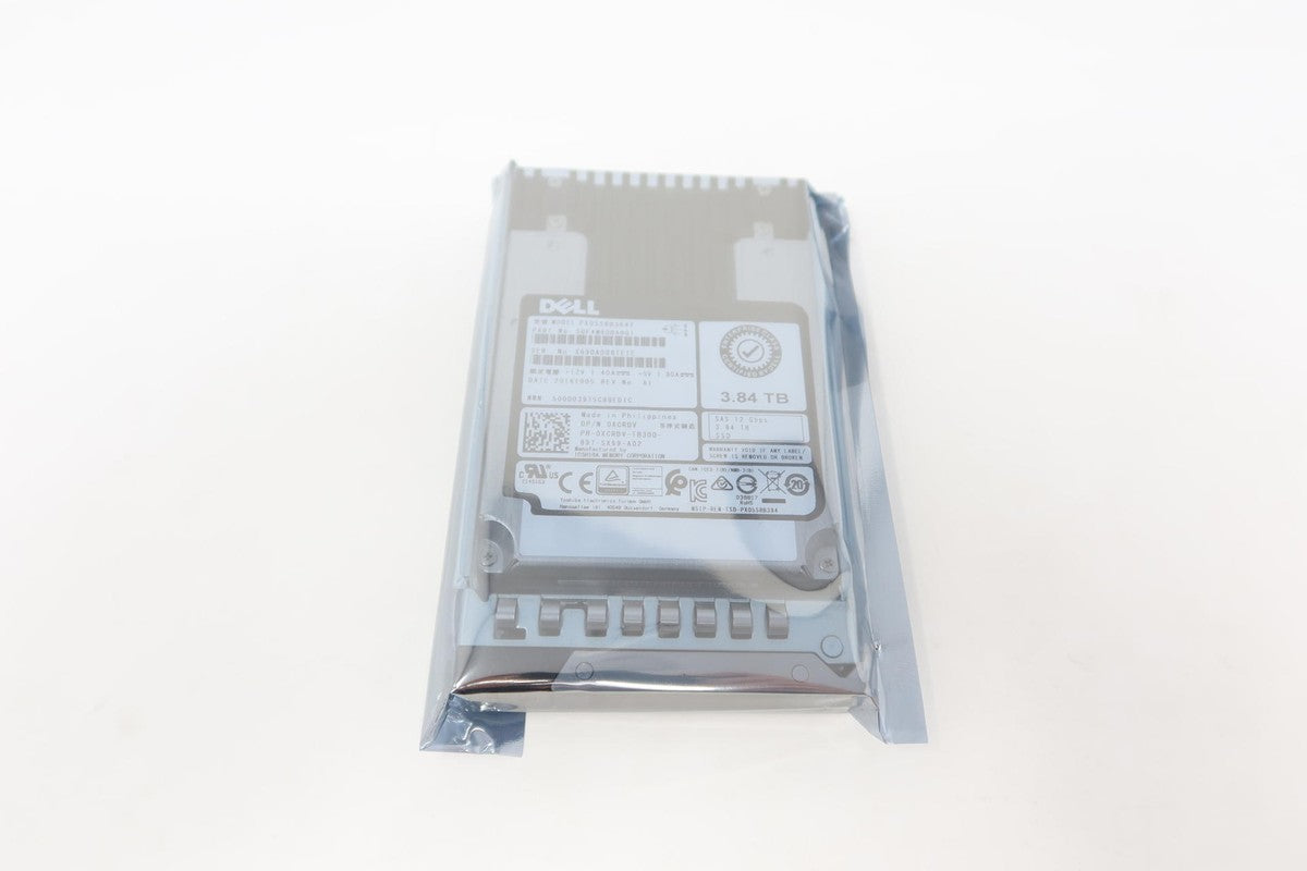 Dell PX05SRB384Y XCRDV Dell 3.84TB 12Gb/s RI SAS SSD 2.5" Drive