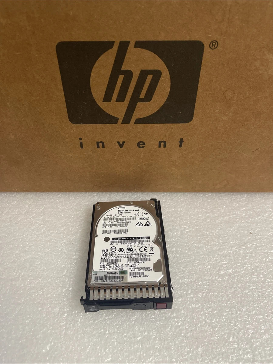 HPE 781577-001 600GB 12G SAS 10K 2.5 SC HDD 781516-B21