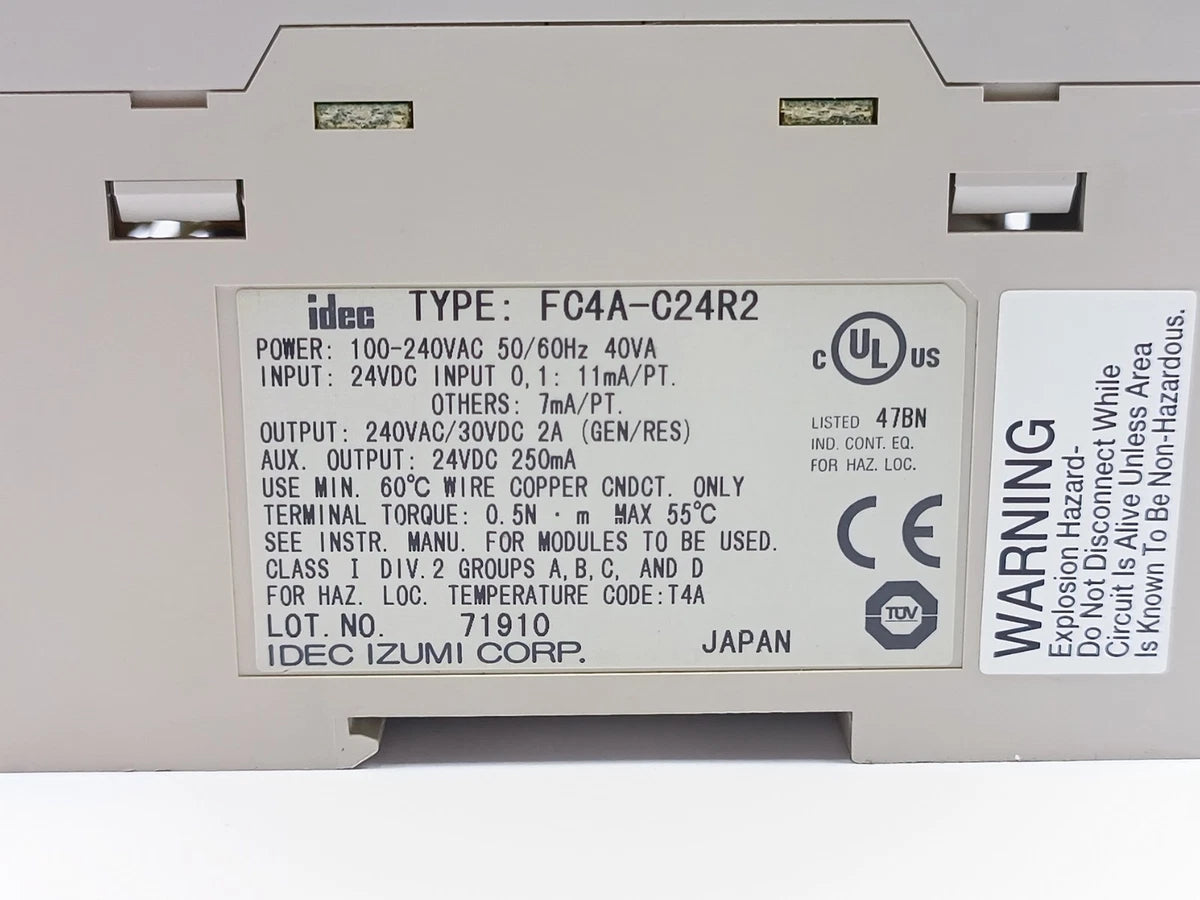 Idec FC4A-C24R2 Microsmart 100-240VAC 50/