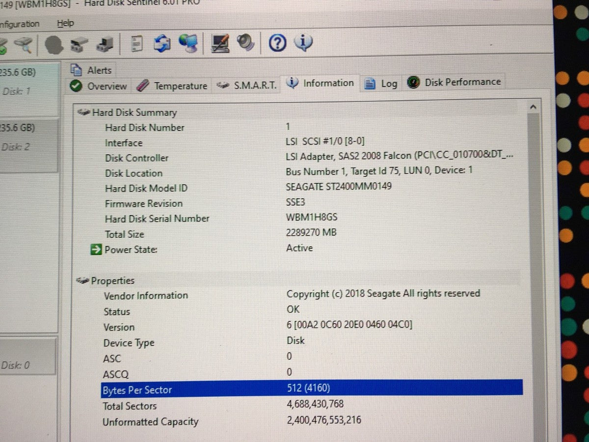 *LOT OF 19* DELL 2.4TB 10K 12Gb/s 2.5" SAS ST2400MM0149 DP/N 08YWH3 *512 FORMAT