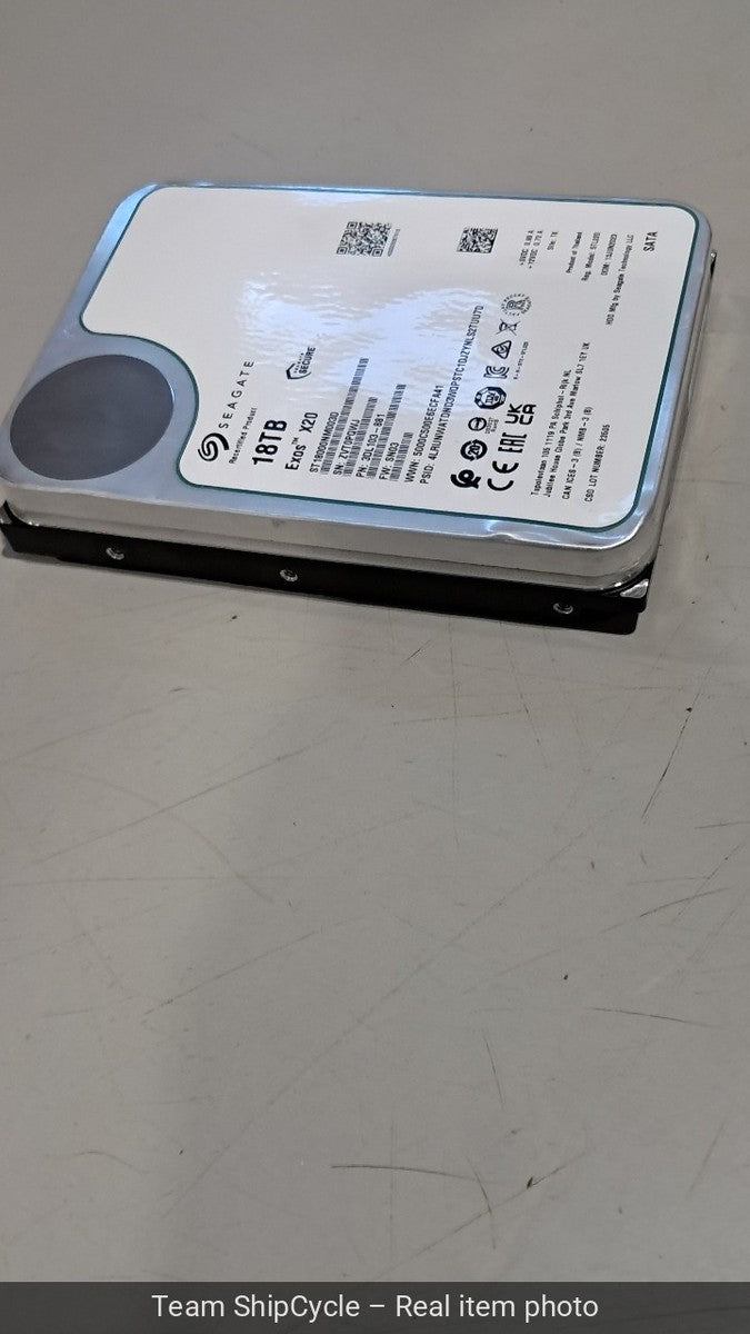 Seagate Exos X20 18TB SATA Hard Drive ST8000NM003D G2U