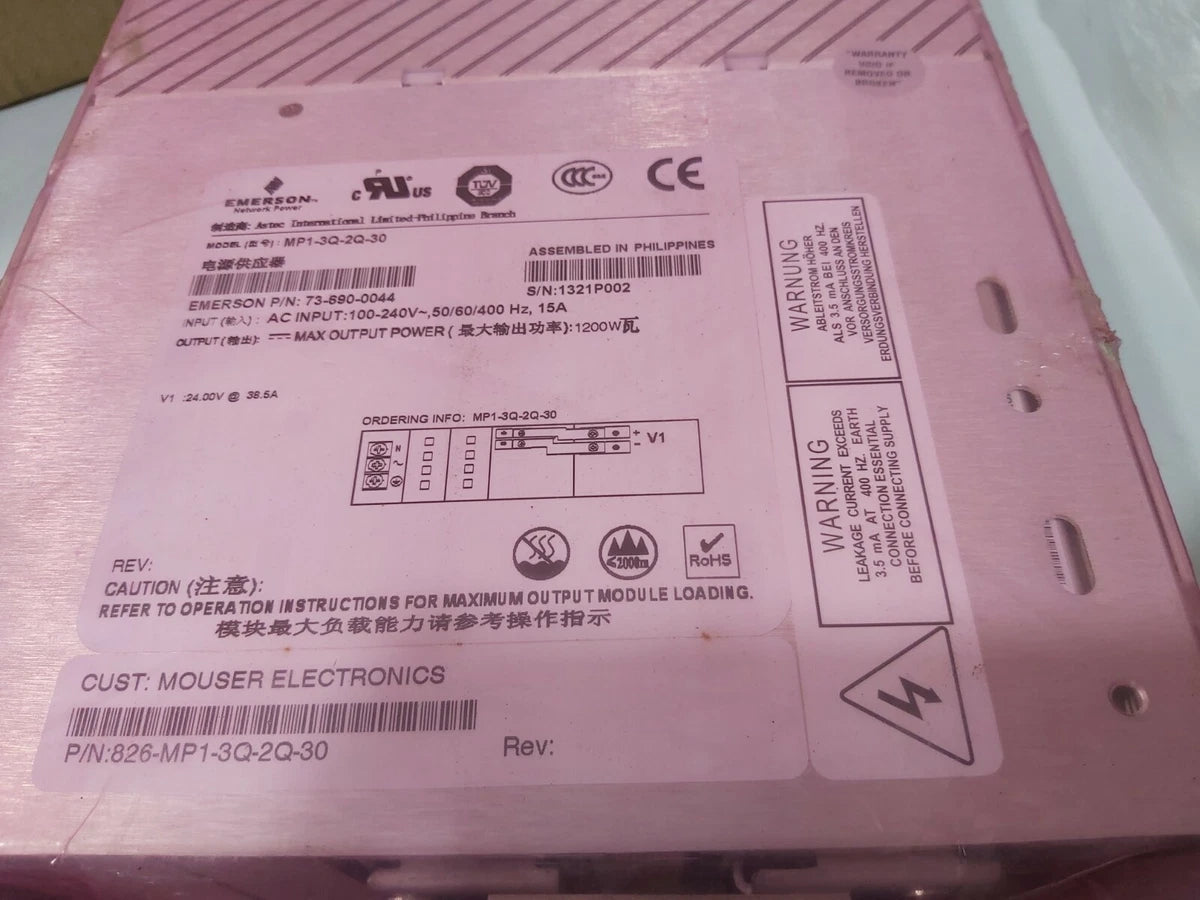 EMERSON 73-690-0044 MODEL:MP1-3Q-2Q-30 MVP SERIES POWER SUPPLY