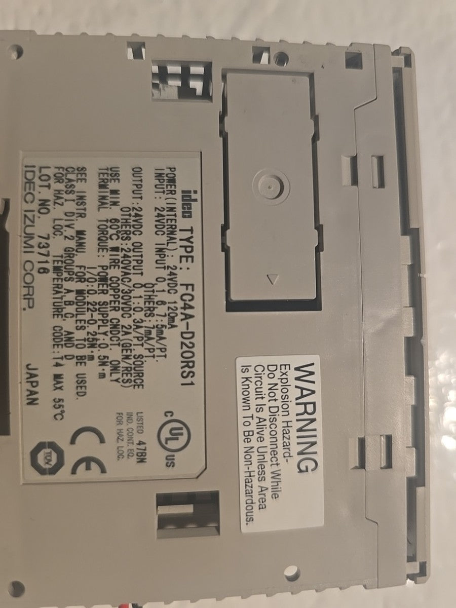 Idec Microsmart fc4a-d20rs1 Plc Controller
