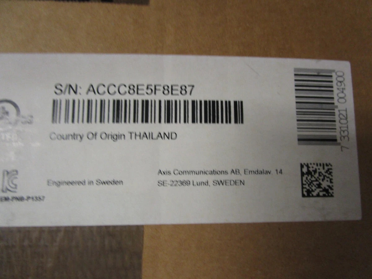 Axis P1357-E Network Security Camera - New in Box
