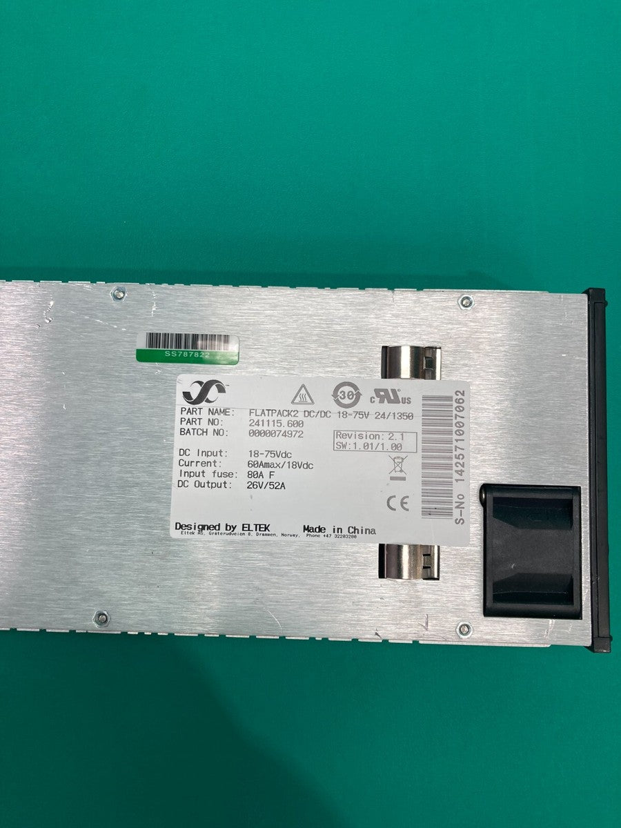 ELTEK FLATPACK2 DC/DC 24V 100-250VAC 45-66Hz CONVERTER 24/1350 241115.600