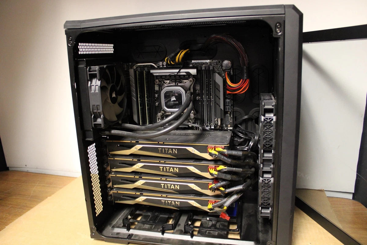 Amax AX10000 AI/HPC/Deep Learning 4x Nvidia Titan V Volta 18-Core W-2295 64Gb