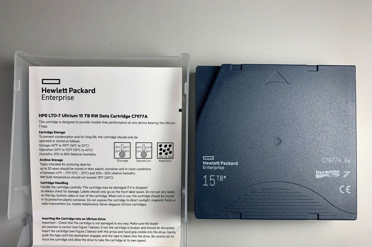 HP / HPE LTO7 Tape C7977A (20 PACK Ultrium Backup Tape Cartridge 6TB/15TB- NEW