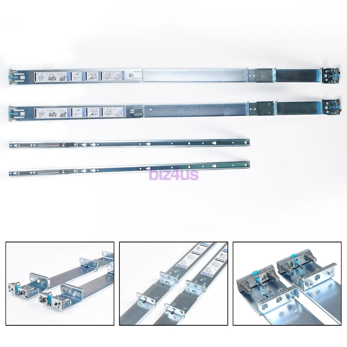 New For Dell PowerEdge R640 R440 R6415 1U Static Ready Rails Rail Kit 053D7M US|315327675721