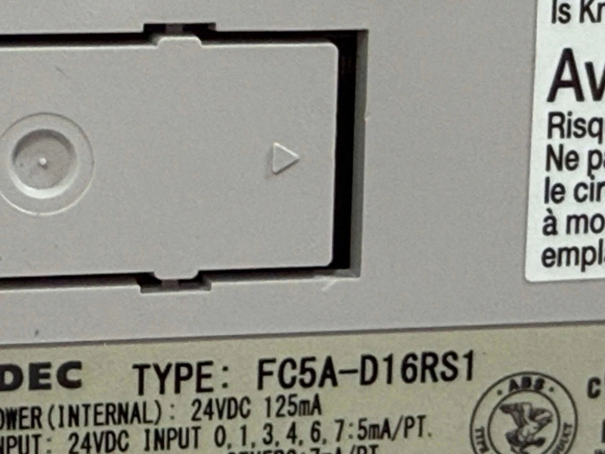 IDEC FC5A-D16RS1 Relay SOURCE OUTPUT