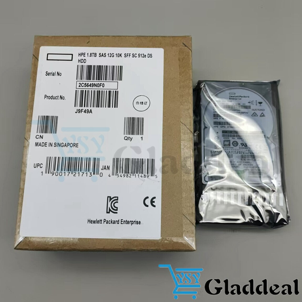 New J9F49A 787649-001 HPE MSA 1.8TB 2.5" SAS 10K 12G SFF BC HDD Hard Drive