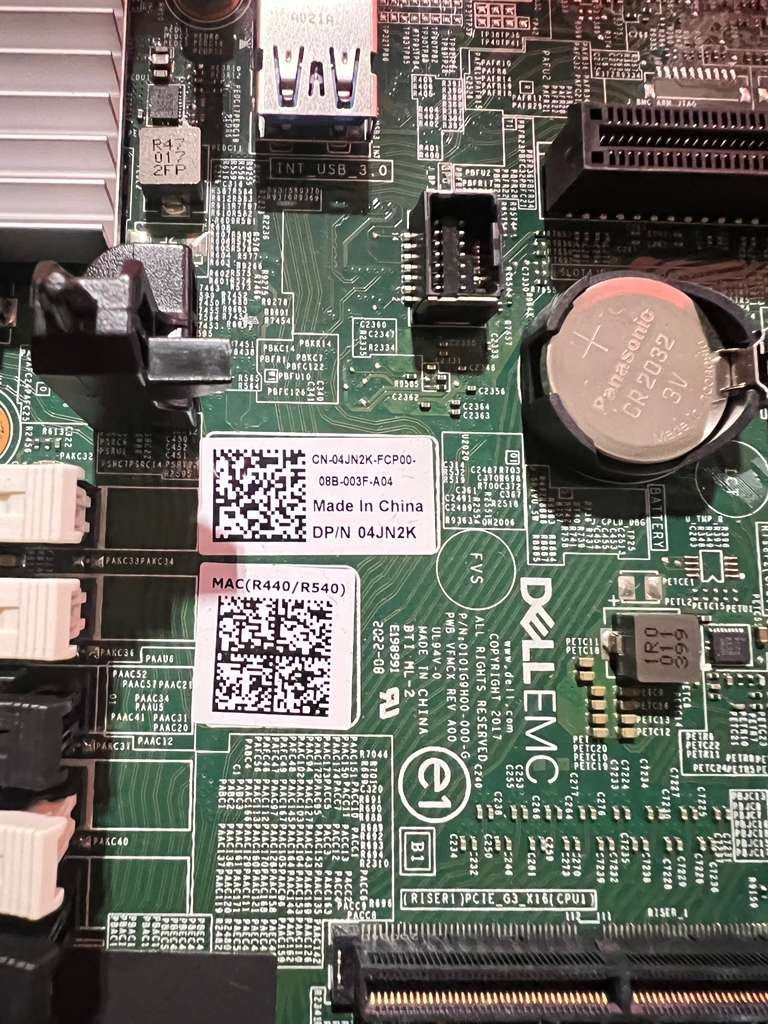 DELL 4JN2K POWEREDGE R440 R540 SERVER MOTHERBOARD SYSTEM MAIN BOARD