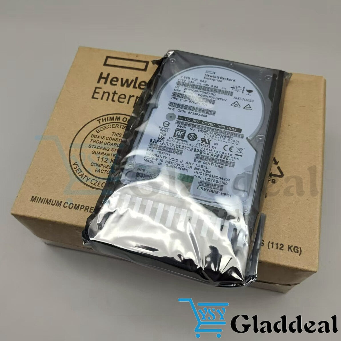 New J9F49A 787649-001 HPE MSA 1.8TB 2.5" SAS 10K 12G SFF BC HDD Hard Drive