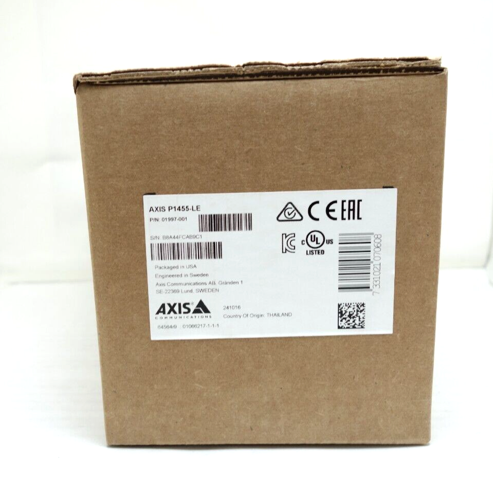 AXIS Communications P1455-LE 01997-001 2MP IP IR Outdoor Bullet Camera