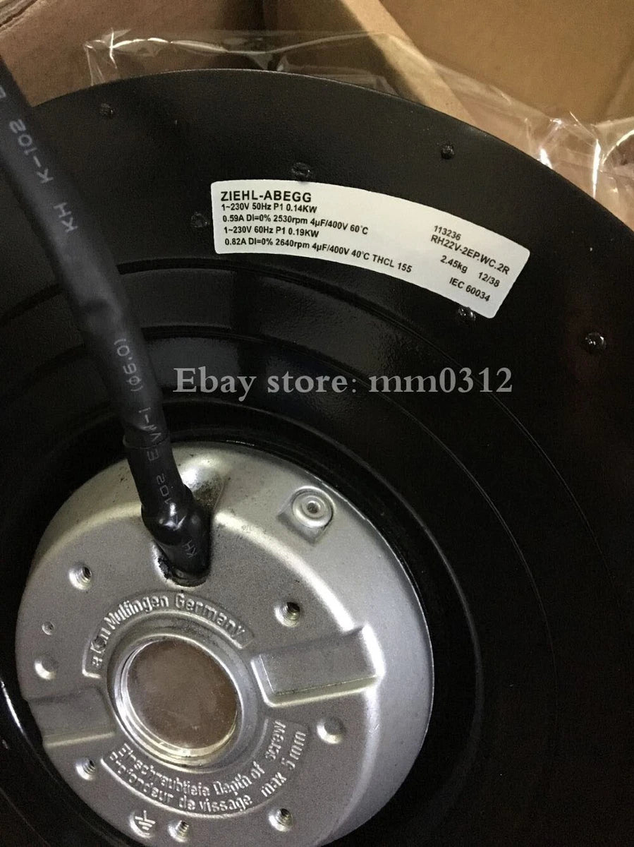 1pcs ZIEHL-ABEGG RH22V-2EP.WC.2R 230V 0.59A 0.14KW fan|153545026500