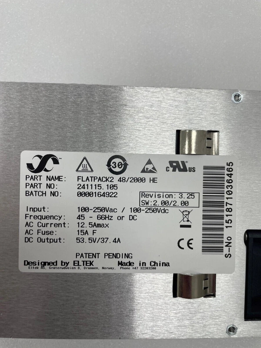 new  FLATPACK2 HE 48V/2000W POWER SUPPLIES RECTIFIER MODULE 241115.105|196584604935
