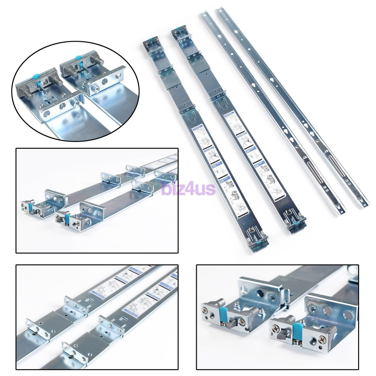New For Dell PowerEdge R640 R440 R6415 1U Static Ready Rails Rail Kit 053D7M US|315327675721