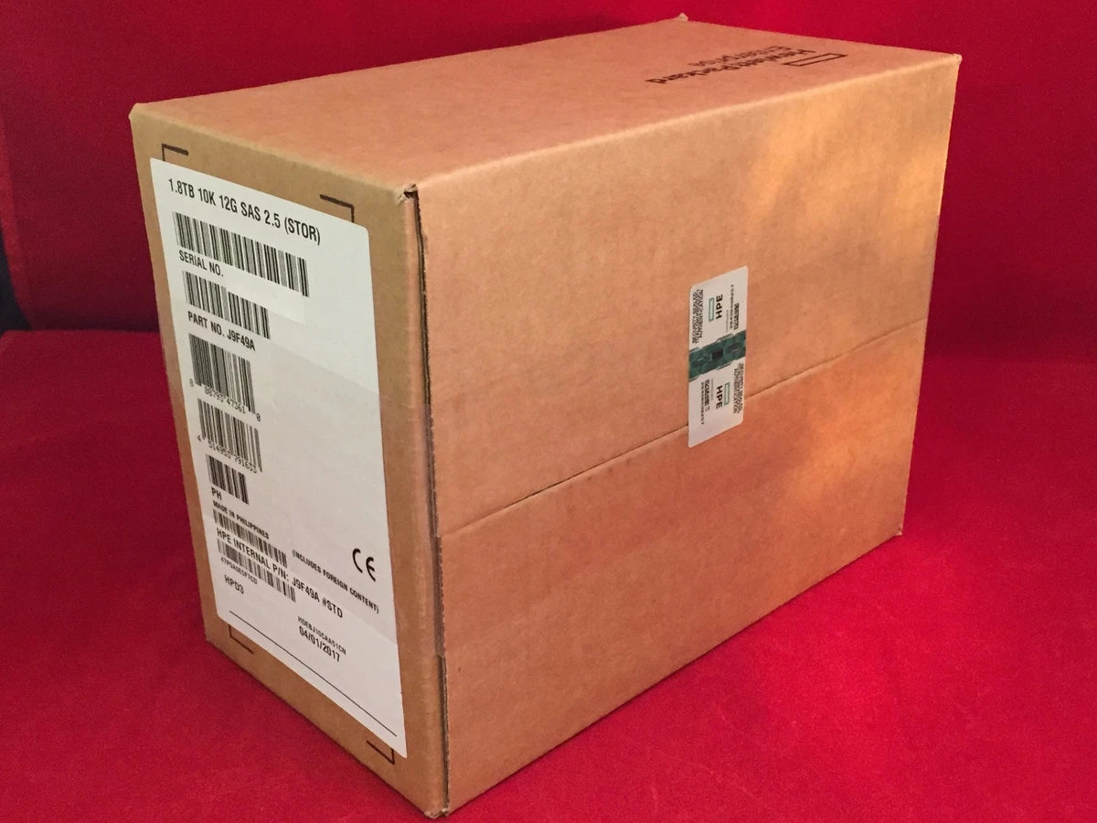 J9F49A 787649-001 HPE MSA 1.8TB 12G SAS 10K SFF 2.5" DP 512e ENT HDD HPE NEW***