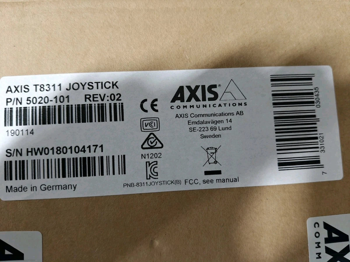Axis Communications T8311 Video Surveillance Joystick Controller|136212800072