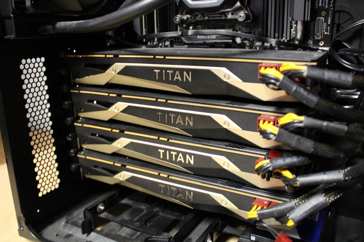 Amax AX10000 AI/HPC/Deep Learning 4x Nvidia Titan V Volta 18-Core W-2295 64Gb
