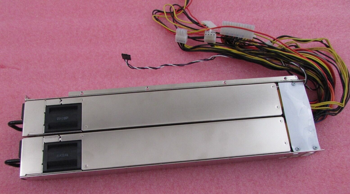 Zippy EMACS M1K2-5A01V4H 1U Redundant Form 1000W 2x M1K-2A00V Modules PWR System
