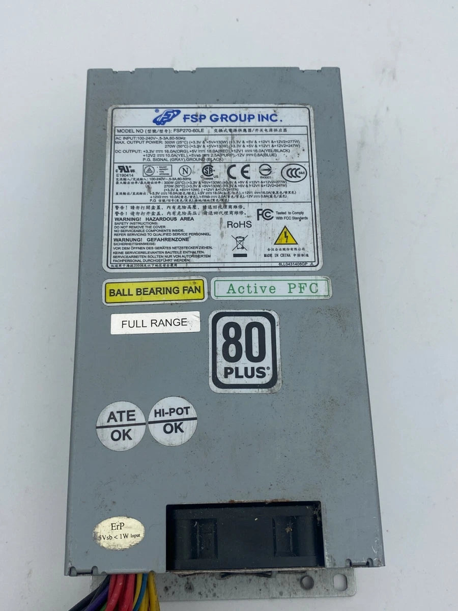 1Pc X FSP Group FSP270-60LE 270W Mini ITX 1U Server Power Supply Flex ATX