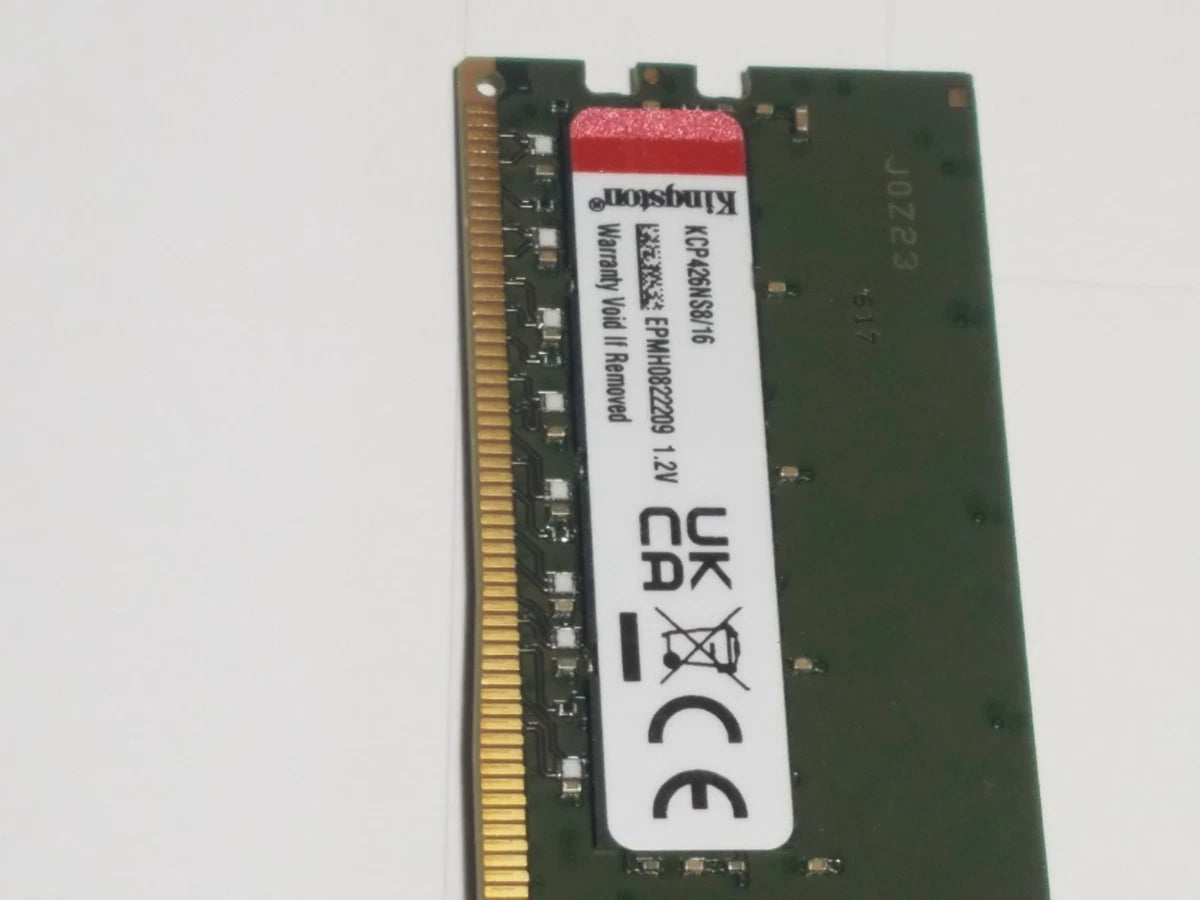 Kingston 16GB PC4-2666V DIMM kcp426ns8/16 Non-ECC 288-Pin Desktop Memory RAM