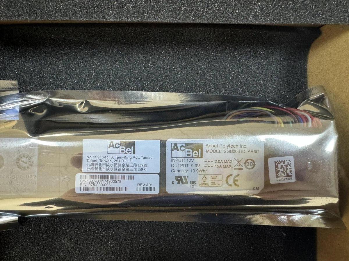 EMC VNX3100 3150 3200 Controller Battery narrow connector 078-000-093