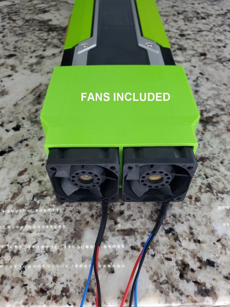 ALL IN ONE KIT Nvidia Tesla GPU Cooling Fan Shroud P40 P41 Accelerator Card AI