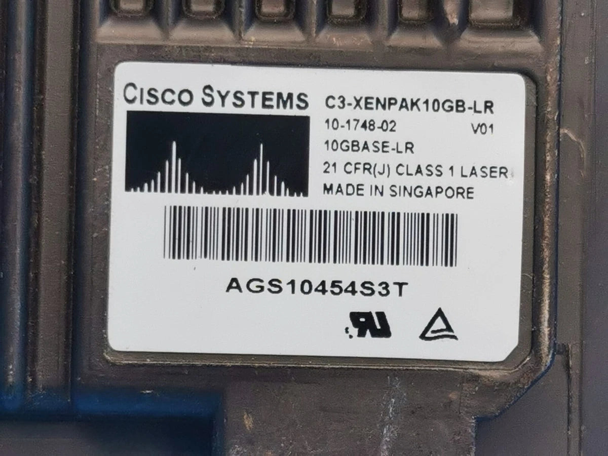 Cisco C3-XENPAK10GB-LR= 10Gbps 10GBase-LR SMF 10km 1310nm Dual SC
