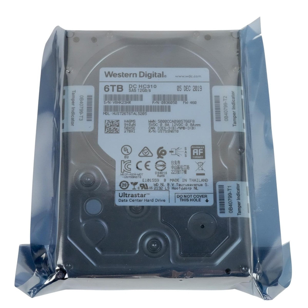 WD Ultrastar DC HC310 6TB 7.2K 3.5" SAS 12G SED TCG FIPS HUS726T6TAL5205 0B36050