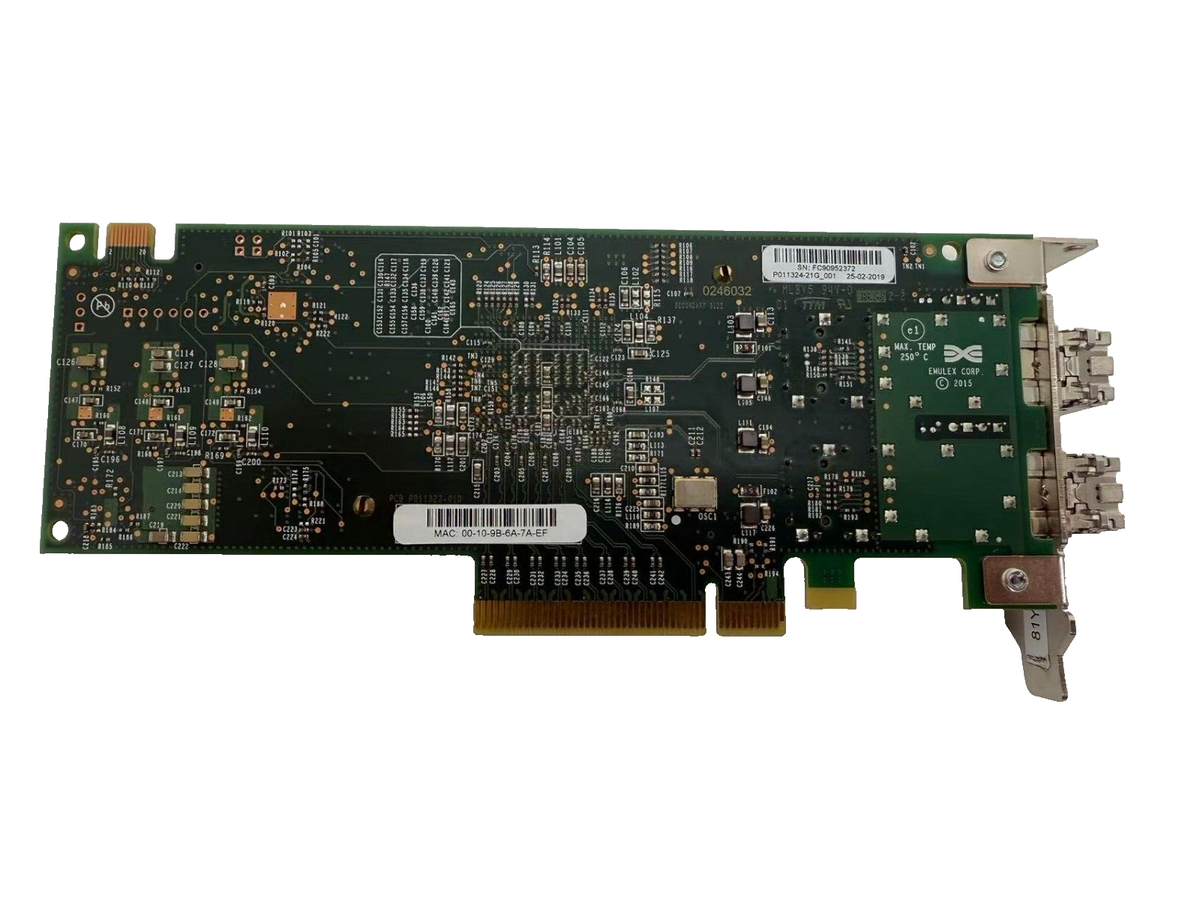 Emulex LPe31002-M6 P011324-21G Dual Port Dual Port Fiber Channel 16Gb 01KR609