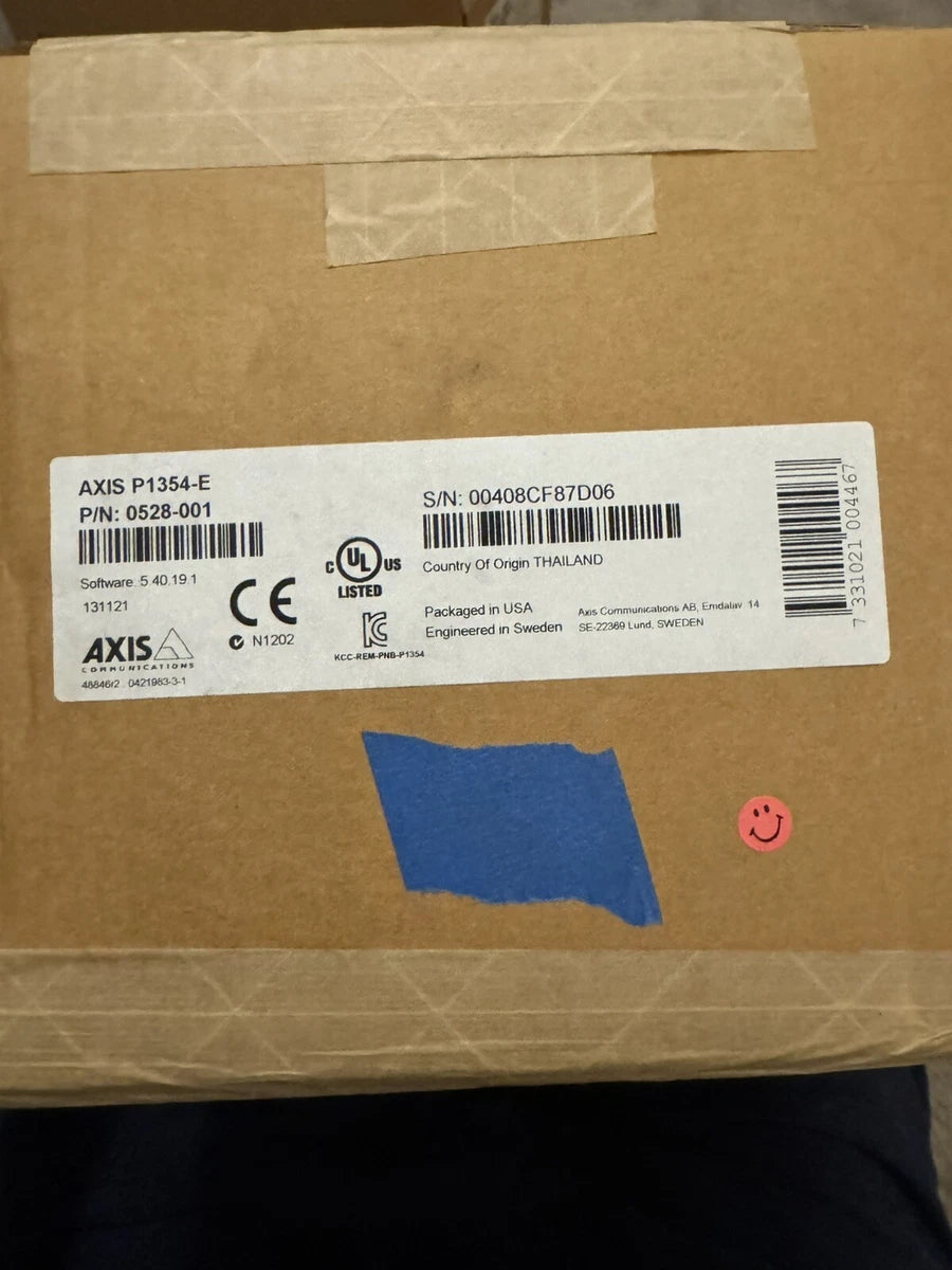 Axis P1354-E HD Outdoor IP Security Camera 0528-501-01 W/ Cover and Mount