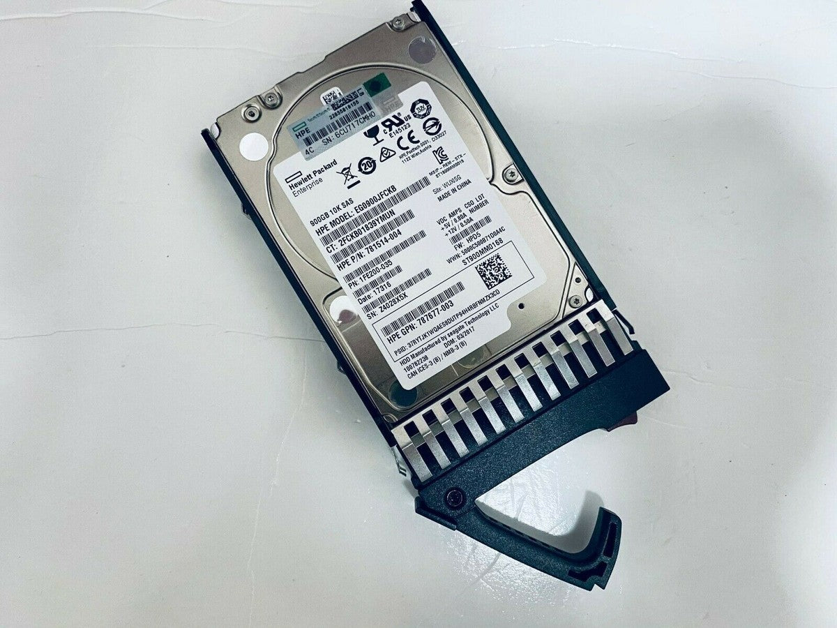 HP 787647-001 J9F47A 900GB SAS 10K 2.5in 12Gbps MSA SFF ENT HDD Hard Drive