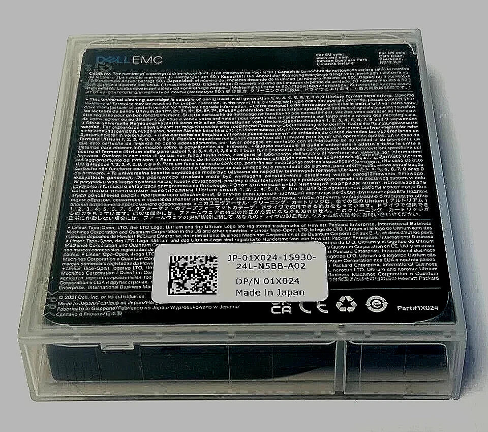 DELL EMC LTO ULTRIUM UNIVERSAL CLEANER CARTRIGE, ALL ULTRIUM 1-9