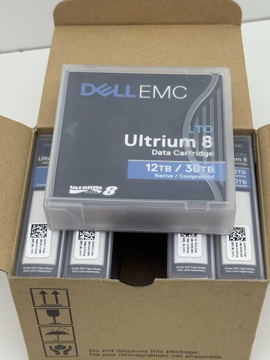 DELL EMC 0Y577J LTO ULTRIUM 8 DATA CARTRIDGE 12TB NATIVE 30TB COMPRESED Y577J