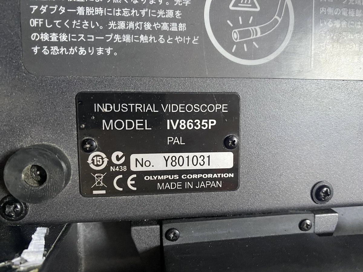 OLYMPUS IPLEX FX industrial videoscope SYSTEM Model IV8635P PAL with Case