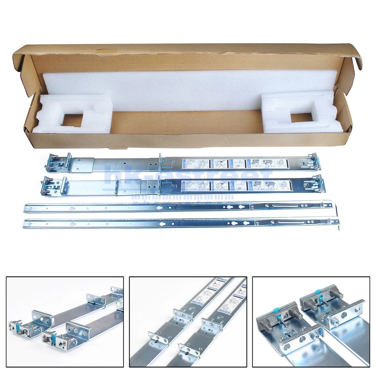 53D7M W874K X632K FOR DELL STATIC READYRAILS RAIL KIT 1U POWEREDGE R620 R630 OEM|185562869682