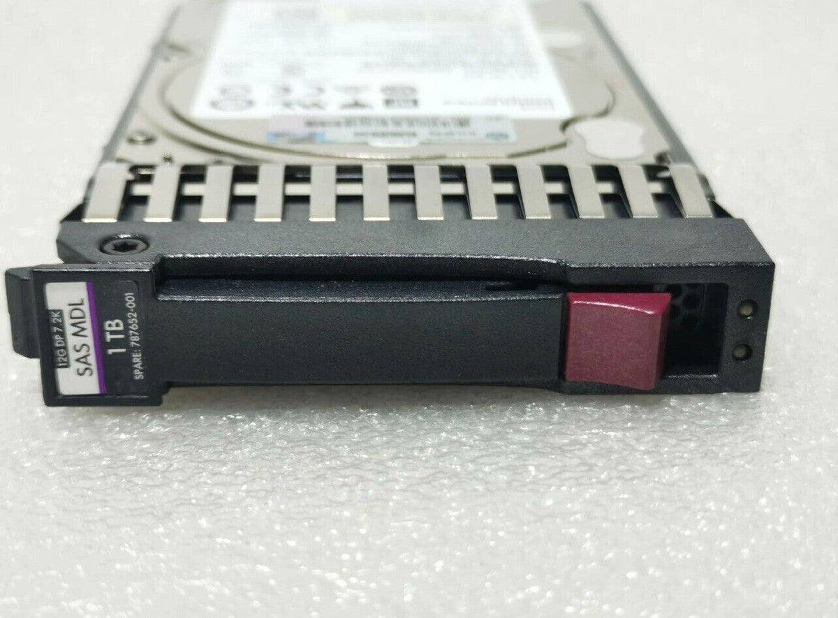 HPE 787652-001 MSA 1TB 12Gb/s SAS 7.2K 2.5" 512E MIDLINE HARD DRIVE J9F50A HDD