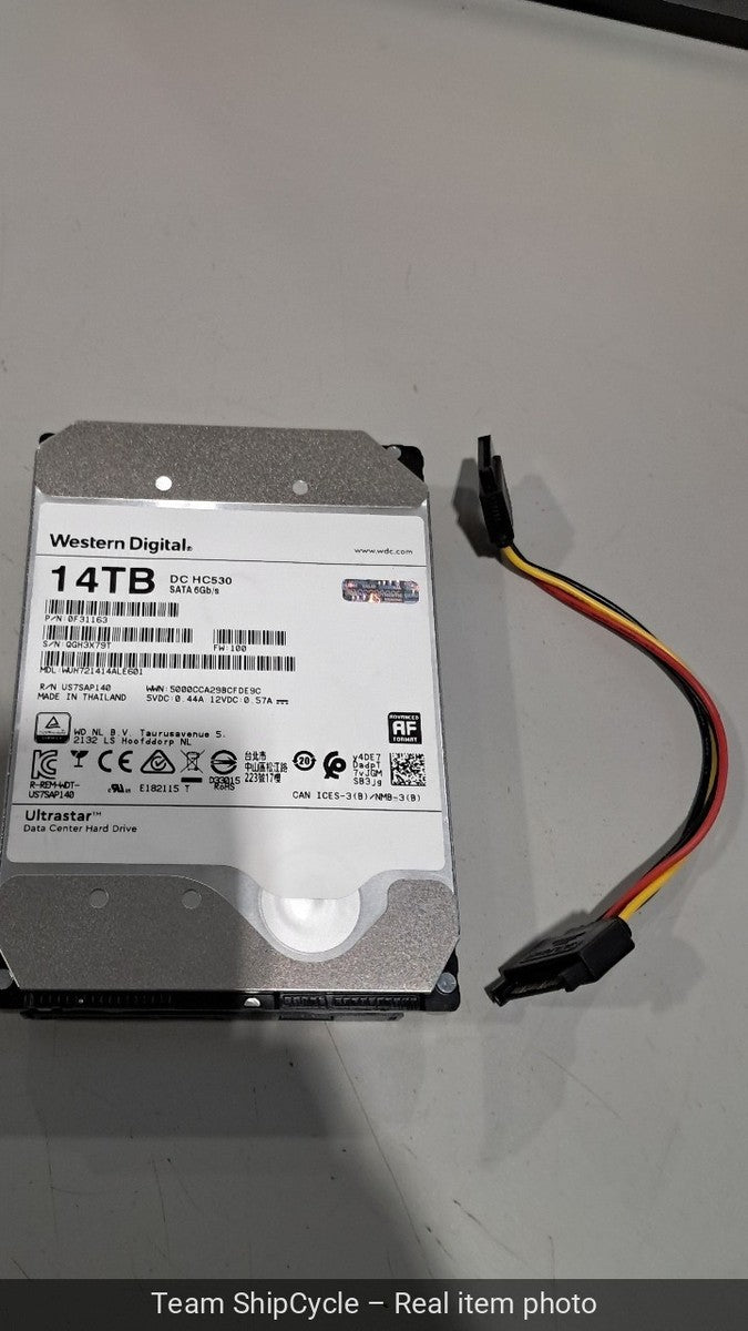 WD HC530 WUH721414ALE604 14TB SATA 6G 35 7200RPM Enterprise Hard Drive G2U