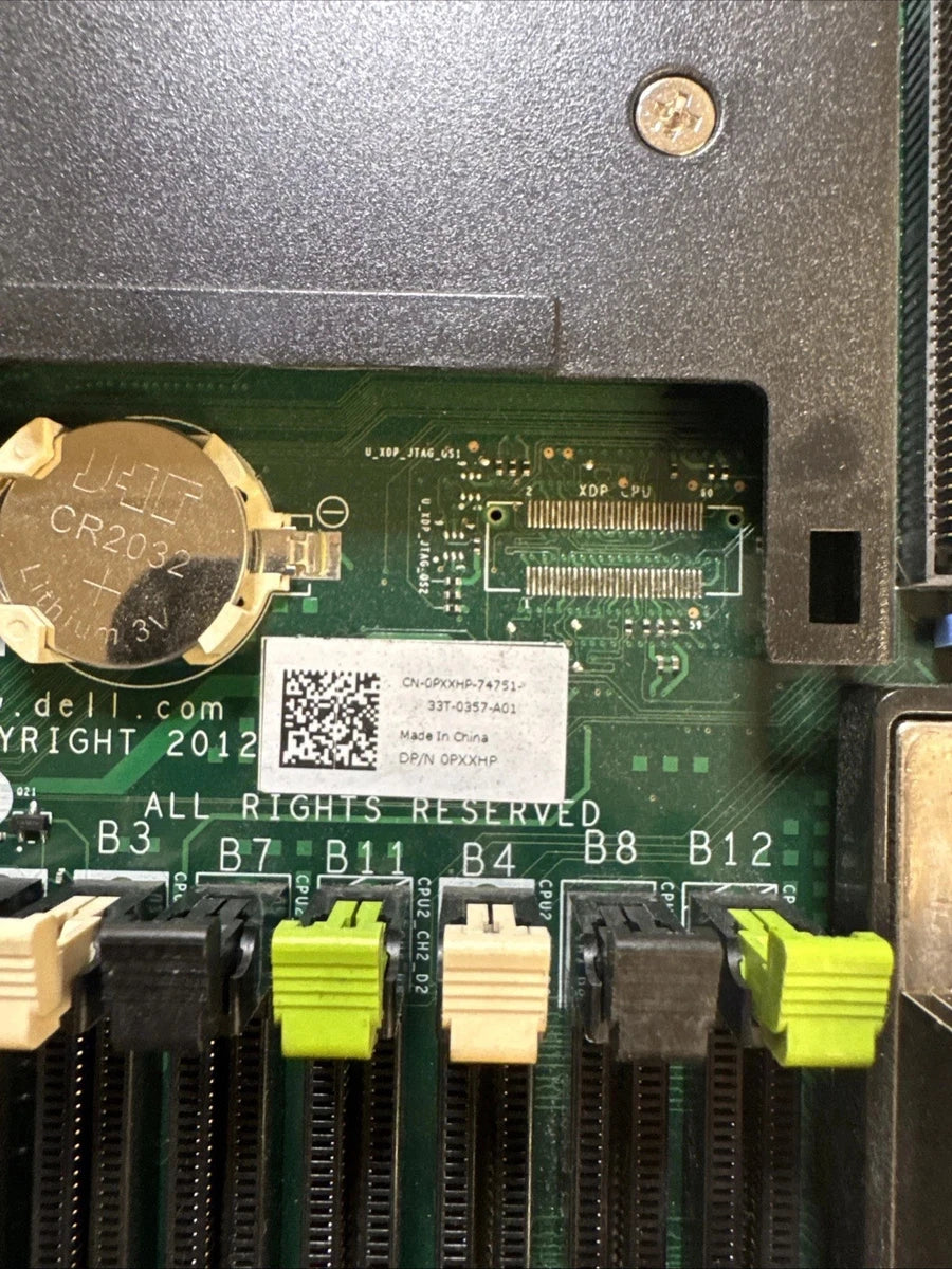 Dell PowerEdge R620 0PXXHP MOTHERBOARD with heatsinks/5CT6D/FM487