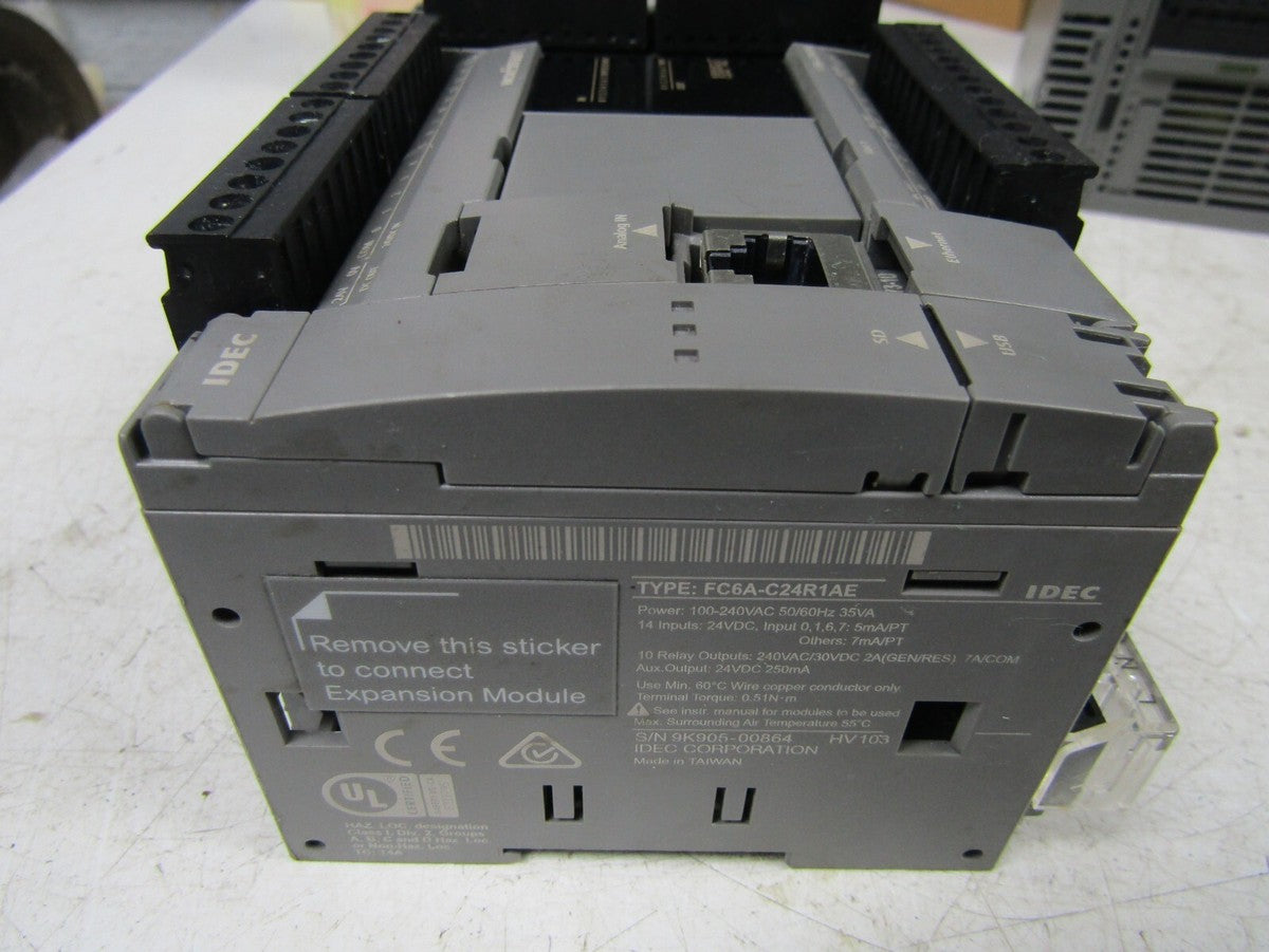 IDEC MICROSMART FC6A-C24R1AE & IDEC FC6A-J8CU1